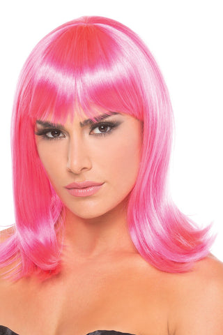 BW093HP Doll Wig Hot Pink