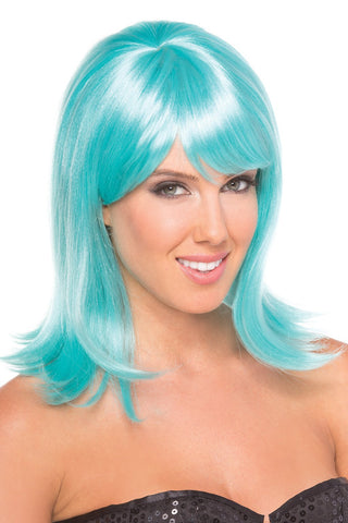 BW093LB Doll Wig Light Blue