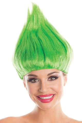 BW099GR Troll Wig Unisex Green