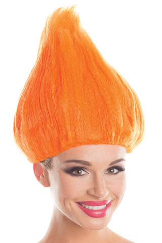 BW099OR Troll Wig Unisex Orange