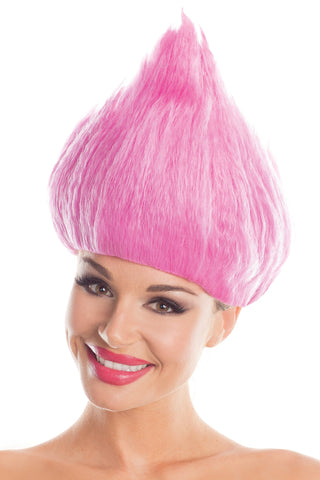 BW099PK Troll Wig Unisex Pink