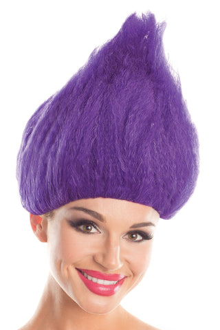BW099PR Troll Wig Unisex Purple