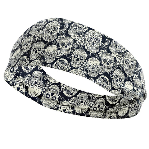 Black White Skulls Headband