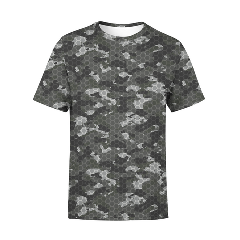 Men's Black Hex Camo T-Shirt