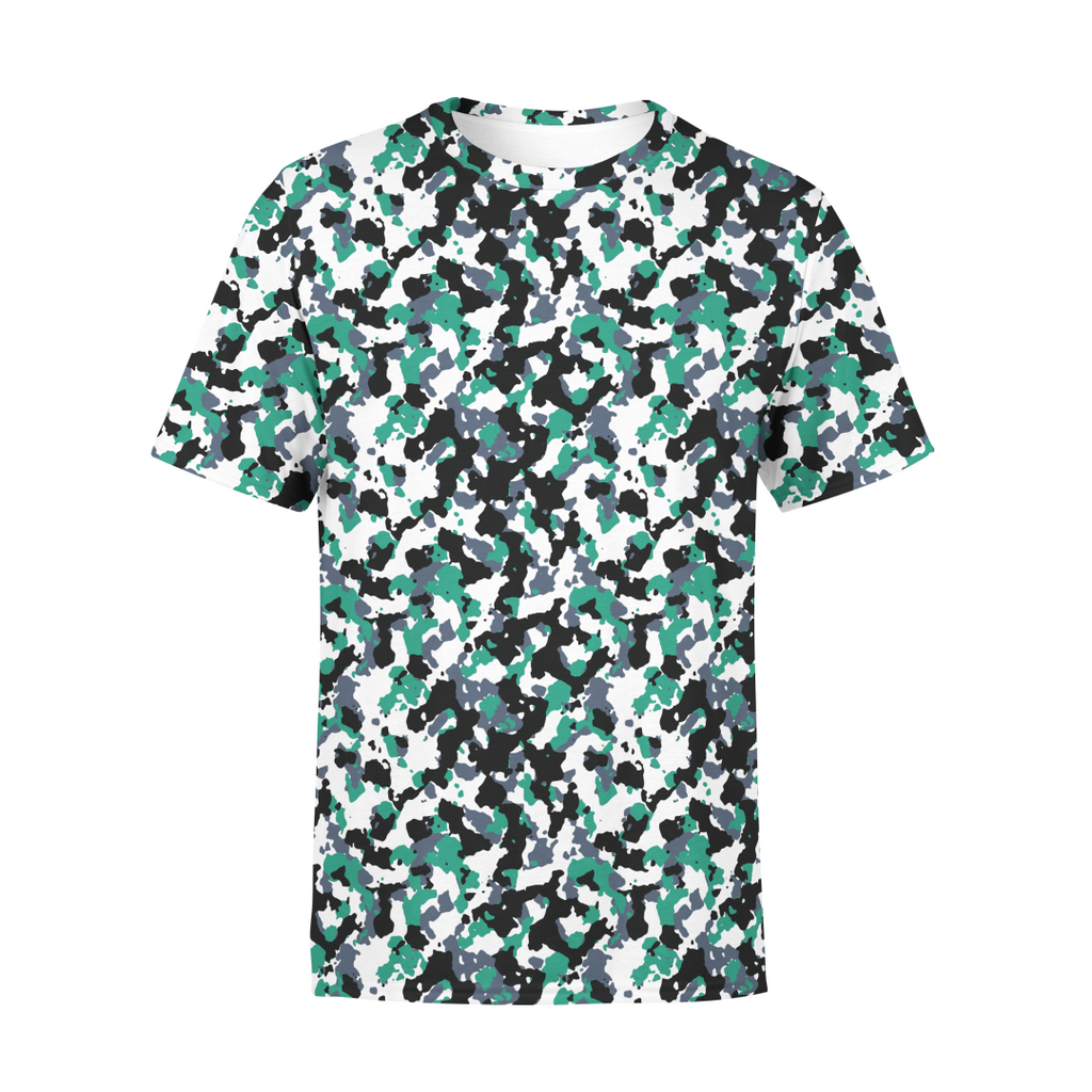 Men's Green white Camo T-Shirt