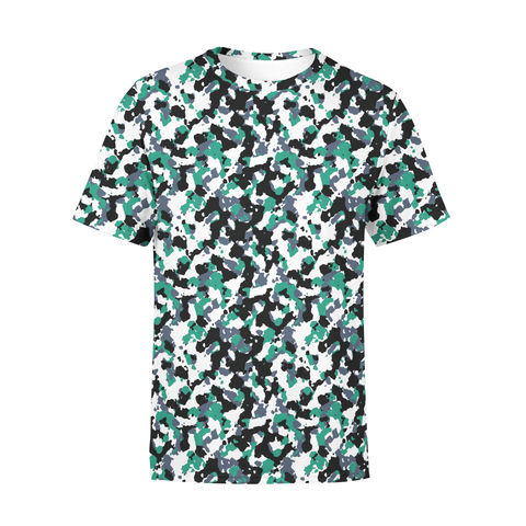 Men's Green white Camo T-Shirt