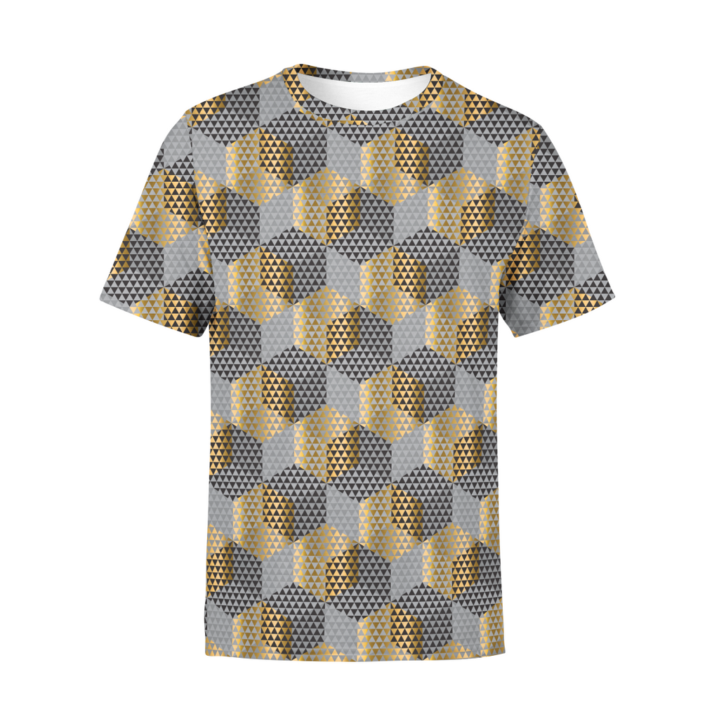 Men's Golden Geometric T-Shirt
