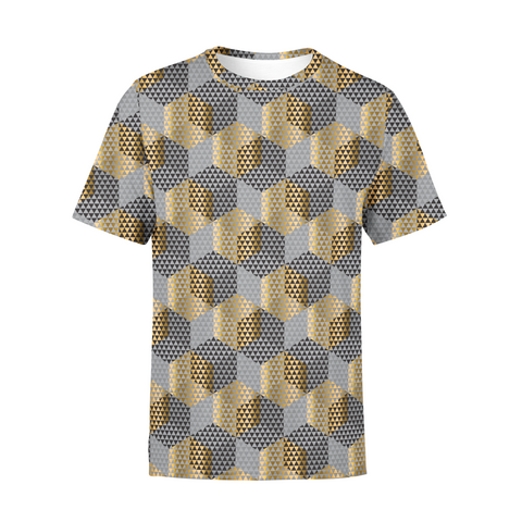 Men's Golden Geometric T-Shirt