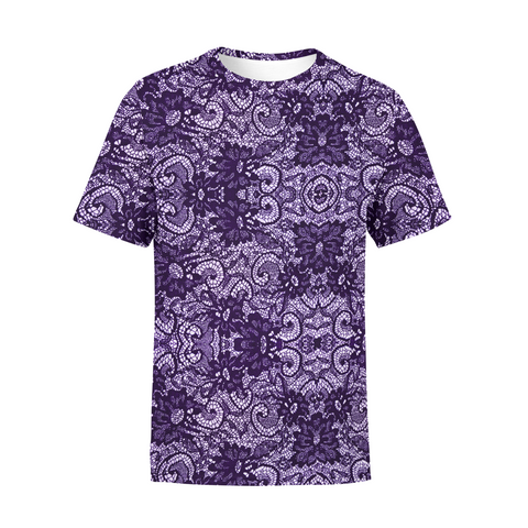 Men's Purple lace T-Shirt