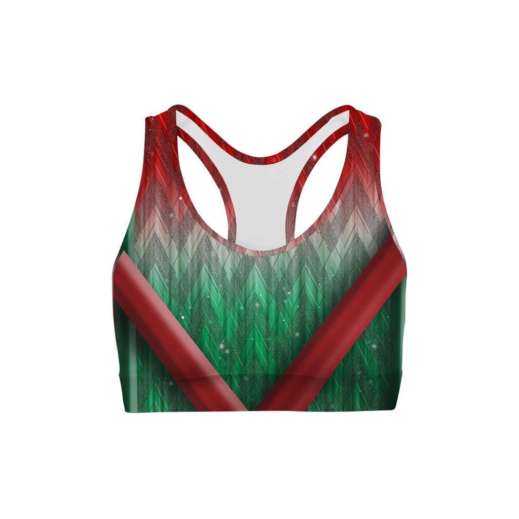 Holiday Wrap Sports Bra