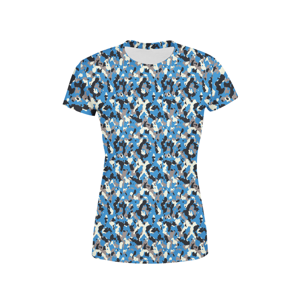 Women's Blue Camo T-Shirt