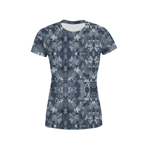 Women's Digital Blue Camo T-Shirt