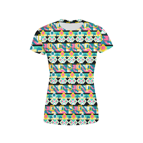 Women's Colorful Tribal T-Shirt