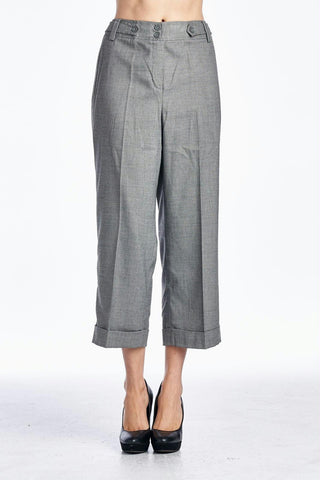 Larry Levine SPT Charcoal Stretch Capris