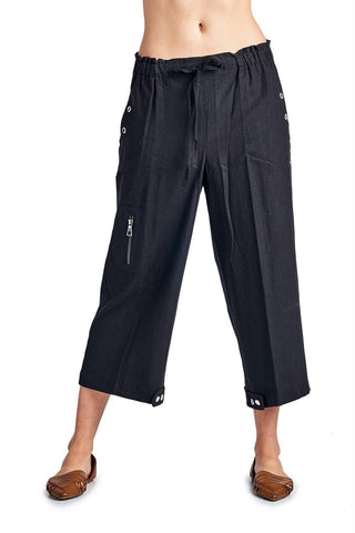 Larry Levine Linen Capris