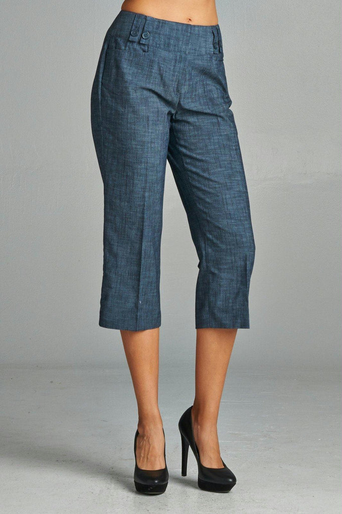 Women's Dark Navy Capris